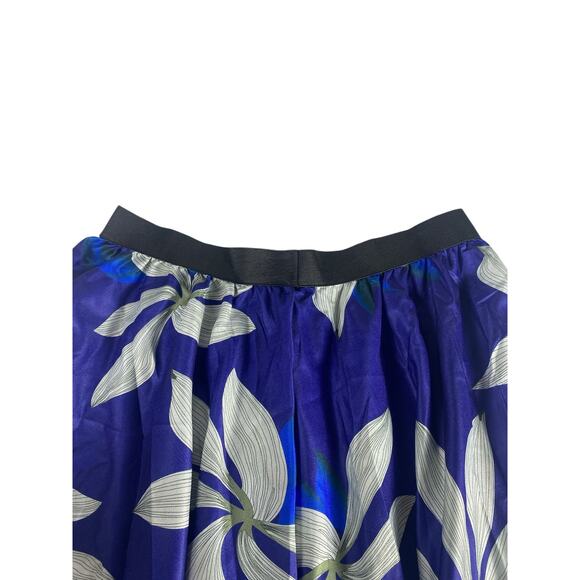 NWT Women high waist floral print chiffon midi long skirt with pockets 3XL - Picture 3 of 6